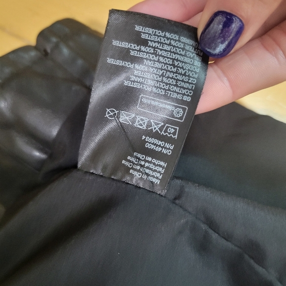 H&M Faux Leather Moto Jacket – Size 34 (GUC) - Picture 10 of 10